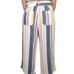 90s Vintage Liz Claiborne Pastel Rainbow Striped Pants Straight Leg Small